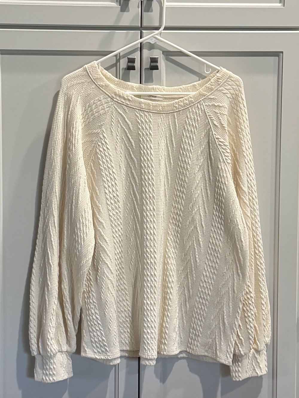 Cherish Women's Cream Patterned Top